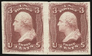 Sale 938, Lot 1137, 1867-68 Grilled Issue