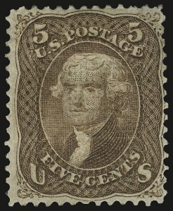 Sale 938, Lot 1153, 1867-68 Grilled Issue