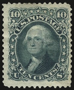 Sale 938, Lot 1171, 1875 Re-Issue of 1861-66 Issue, 10c Green, Re-Issue (106) Sale 938, Lot 1171, 1875 Re-Issue of 1861-66 Issue