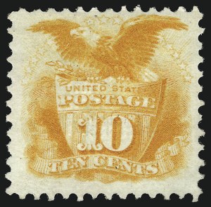 Sale 938, Lot 1203, 1869 Pictorial Issue, 10c Yellow (116) Sale 938, Lot 1203, 1869 Pictorial Issue