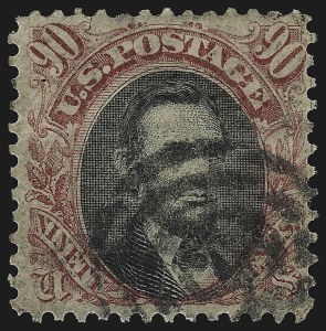 Sale 938, Lot 1228, 1869 Pictorial Issue, 90c Carmine & Black (122) Sale 938, Lot 1228, 1869 Pictorial Issue