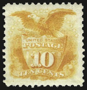 Sale 938, Lot 1244, 1875 Re-Issue of 1869 Pictorial Issue, 10c Yellow, Re-Issue (127) Sale 938, Lot 1244, 1875 Re-Issue of 1869 Pictorial Issue