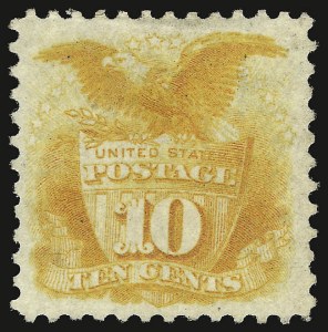 Sale 938, Lot 1245, 1875 Re-Issue of 1869 Pictorial Issue, 10c Yellow, Re-Issue (127) Sale 938, Lot 1245, 1875 Re-Issue of 1869 Pictorial Issue