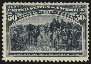 Sale 938, Lot 1385, 1893 Columbian Issue, 50c Columbian (240) Sale 938, Lot 1385, 1893 Columbian Issue