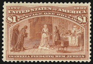 Sale 938, Lot 1391, 1893 Columbian Issue, $1.00 Columbian (241) Sale 938, Lot 1391, 1893 Columbian Issue