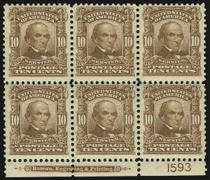 Sale 938, Lot 1496, 1902-08 Issues (Scott 300 thru 322)