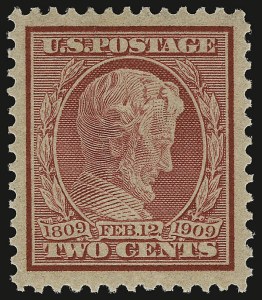 Sale 938, Lot 1565, 1908-12 Issues (Scott 367 to 396), 2c Lincoln, Bluish (369) Sale 938, Lot 1565, 1908-12 Issues (Scott 367 to 396)