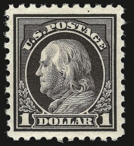 Sale 938, Lot 1651, 1912-23 Issues (Scott 462 to 480), $1.00 Violet Black (478) Sale 938, Lot 1651, 1912-23 Issues (Scott 462 to 480)