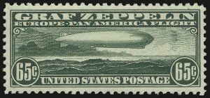 Sale 938, Lot 1823, Air Post, 65c Graf Zeppelin (C13) Sale 938, Lot 1823, Air Post