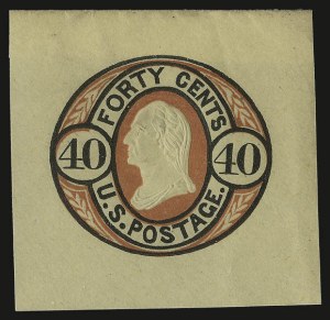 Sale 938, Lot 1926, Parcel Post, other Back-of-Book, 12c-40c 1861 Issue, Cut Squares (U42-U45) Sale 938, Lot 1926, Parcel Post, other Back-of-Book