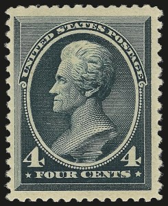 Sale 941, Lot 1126, 1879-88 American Bank Note Co. Issues, 4c Blue Green (211) Sale 941, Lot 1126, 1879-88 American Bank Note Co. Issues