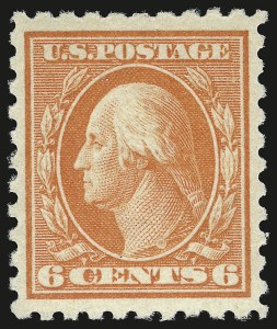 Sale 941, Lot 1286, 1912-23 Issues (Scott 405 to 461), 6c Red Orange (429) Sale 941, Lot 1286, 1912-23 Issues (Scott 405 to 461)