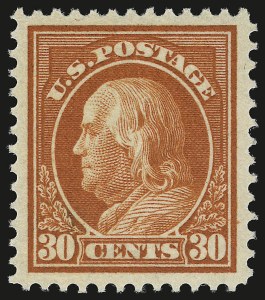 Sale 946, Lot 1026, 1912-14 Washington-Franklin Issue (Scott 405-423)