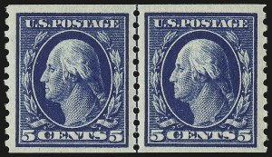 Sale 946, Lot 1059, 1913-15 Washington-Franklin Issues (Scott 424-461)