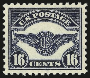 Sale 946, Lot 1318, Air Post, 16c Dark Blue, 1923 Air Post (C5) Sale 946, Lot 1318, Air Post