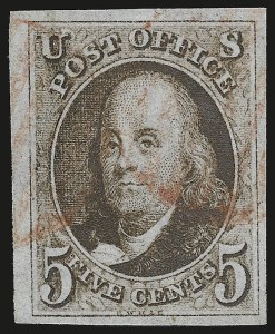 Sale 946, Lot 132, 1847 Issue (Scott 1-2)