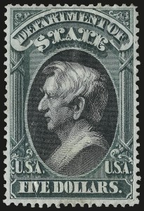 Sale 946, Lot 1431, Officials, $5.00 State (O69) Sale 946, Lot 1431, Officials