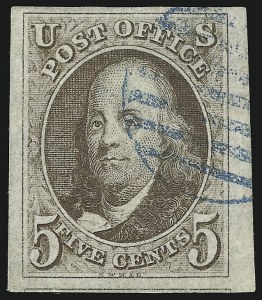 Sale 946, Lot 144, 1847 Issue (Scott 1-2)