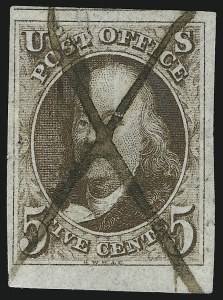 Sale 946, Lot 145, 1847 Issue (Scott 1-2)