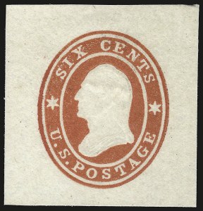Sale 946, Lot 1505, Postal Stationery, 6c Red on White (U30) Sale 946, Lot 1505, Postal Stationery