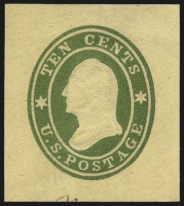 Sale 946, Lot 1507, Postal Stationery, 10c Green on Buff (U33) Sale 946, Lot 1507, Postal Stationery
