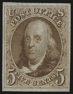 Sale 946, Lot 166, 1875 Reproduction of 1847 Issue (Scott 3-4)