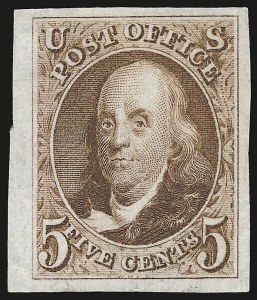 Sale 946, Lot 167, 1875 Reproduction of 1847 Issue (Scott 3-4)