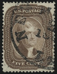 Sale 946, Lot 270, 1857-60 Issue (Scott 18-39)