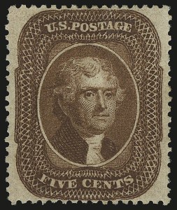 Sale 946, Lot 272, 1857-60 Issue (Scott 18-39)