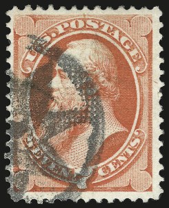 Sale 946, Lot 542, 1870-71 National Bank Note Co. Grilled Issue (Scott 134-144)
