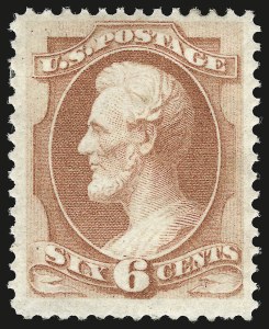 Sale 946, Lot 565, 1873 Continental Bank Note Co. Issue (Scott 156-166), 6c Dull Pink (159) Sale 946, Lot 565, 1873 Continental Bank Note Co. Issue (Scott 156-166)