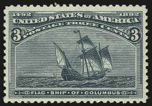 Sale 946, Lot 647, 1893 Columbian Issue (Scott 230-245), 3c Columbian (232) Sale 946, Lot 647, 1893 Columbian Issue (Scott 230-245)