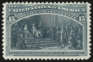 Sale 946, Lot 675, 1893 Columbian Issue (Scott 230-245)