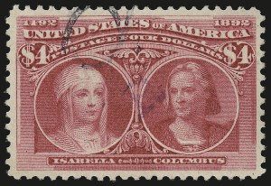 Sale 946, Lot 716, 1893 Columbian Issue (Scott 230-245)