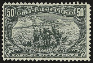 Sale 946, Lot 792, 1898 Trans-Mississippi Issue (Scott 285-293), 50c Trans-Mississippi (291) Sale 946, Lot 792, 1898 Trans-Mississippi Issue (Scott 285-293)