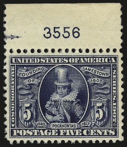 Sale 946, Lot 902, 1907 Jamestown Issue (Scott 328-330)