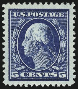 Sale 953, Lot 1026, 1910-13 Washington-Franklin Issue (Scott 374-396)