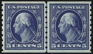 Sale 953, Lot 1053, 1910-13 Washington-Franklin Issue (Scott 374-396)