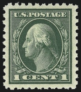Sale 953, Lot 1109, 1913-15 Washington-Franklin Issues (Scott 424-461)