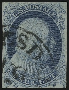 Sale 953, Lot 114, 1851-56 Issue (Scott 5-17)