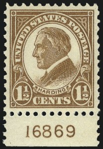 Sale Number 953, Lot Number 1297, 1922-29 Issues (Scott 551-621) Sale Number 953, Lot Number 1297, 1922-29 Issues (Scott 551-621)