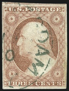 Sale 953, Lot 131, 1851-56 Issue (Scott 5-17)