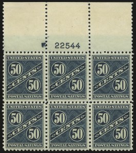 Sale 953, Lot 1709, Postal Savings