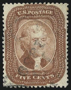 Sale Number 953, Lot Number 205, 1857-60 Issue (Scott 18-39) Sale Number 953, Lot Number 205, 1857-60 Issue (Scott 18-39)