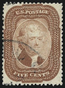 Sale 953, Lot 209, 1857-60 Issue (Scott 18-39)