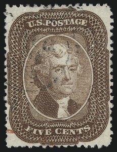 Sale 953, Lot 222, 1857-60 Issue (Scott 18-39)