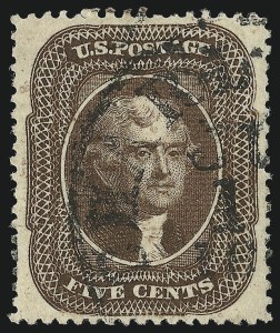 Sale Number 953, Lot Number 230, 1857-60 Issue (Scott 18-39) Sale Number 953, Lot Number 230, 1857-60 Issue (Scott 18-39)