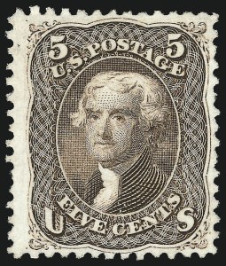 Sale 953, Lot 356, 1861-66 Issue (Scott 56-78)