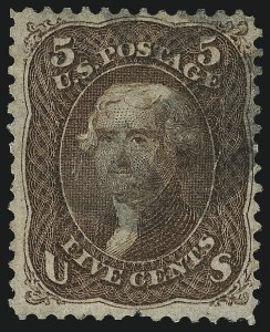 Sale 953, Lot 413, 1867-68 Grilled Issue (Scott 79-101)