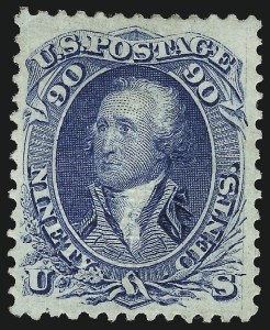 Sale 953, Lot 427, 1867-68 Grilled Issue (Scott 79-101)